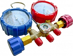 Аналоговые манометрические коллекторы для хладагентов R22, R134A, R410A, R404A Voll V-MGR 536, 1/4 SAE-5/16 SAE Аналоговые манометрические коллекторы для хладагентов R22, R134A, R410A, R404A Voll V-MGR 536, 1/4 SAE-5/16 SAE