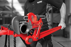 Использование сложнорычажных трубных ключей Ridgid S-6A