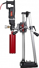 Использование станины для алмазного сверления с микроударом Bycon DBS-162 Использование станины для алмазного сверления с микроударом Bycon DBS-162